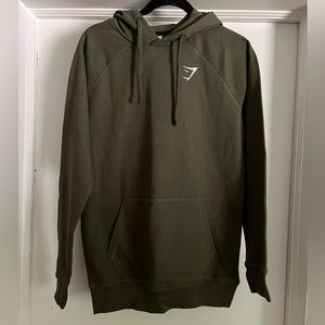 Gymshark Mens Crest Hoodie - Core Olive